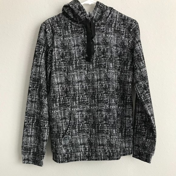 J Jason Wu Knit Plaid Hoodie Sweatshirt - Black (sz XX-Small) a523311 - Picture 1 of 5